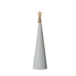 Lübech Living juletræ Snow cone grå højde 30 cm og diameter 8 cm - Fransenhome